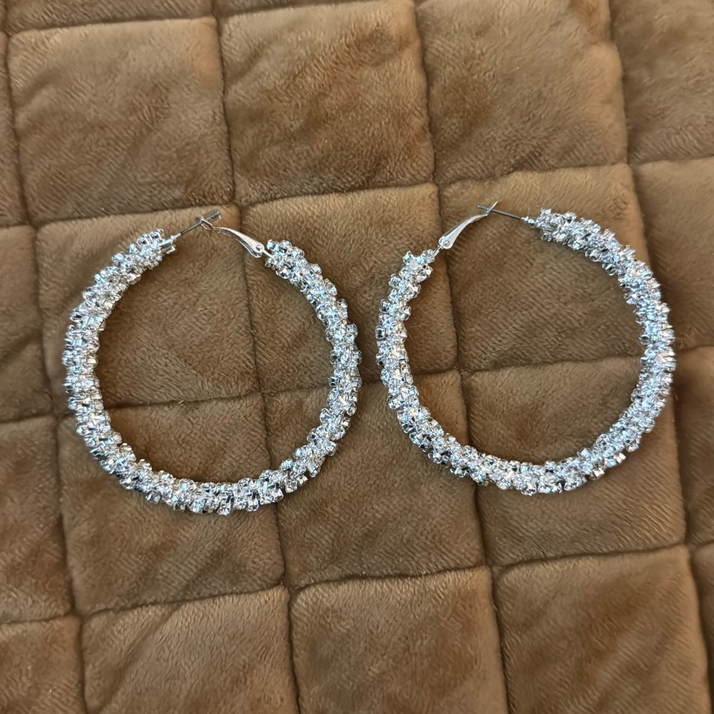 Silver earrings